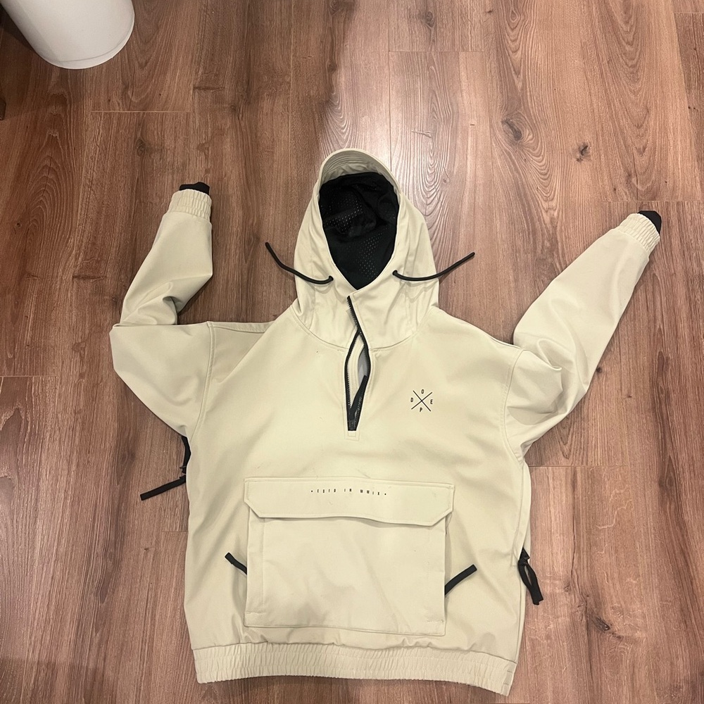 DOPE Men's Beige Hooded Jacket